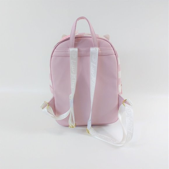 Luv Betsey Johnson Pink White Cat Backpack - Picture 3 of 9